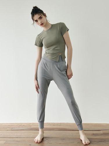 Yoga Clothing DEVI-B0065-Melange Gray Pila - DEVIWEAR - Modalova