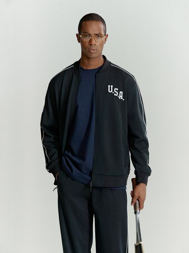 Oversized Fit USA Heritage Track Set-up Jacket Bla - Head - Modalova