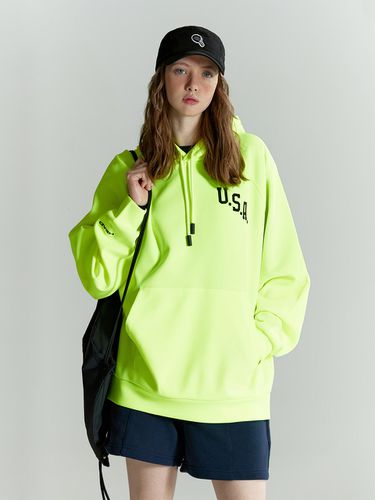 Oversized fit unisex USA Heritage Hooded T-shirt N - Head - Modalova