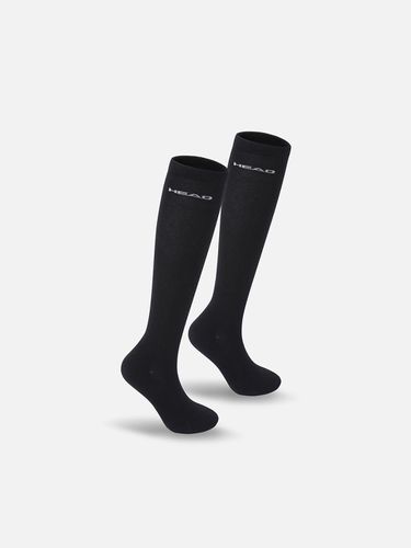 Women Logo Knee Socks Black_KDLAX24110BKX - Head - Modalova