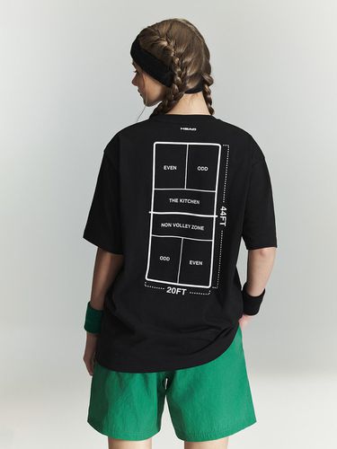 Semi-overfit coat graphic short-sleeved T-shirt bl - Head - Modalova