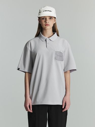 Semi-overfit signature pocket Collar neck t-shirt - Head - Modalova