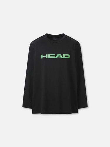 Semi-overfit big long-sleeve T-shirt for men - Head - Modalova