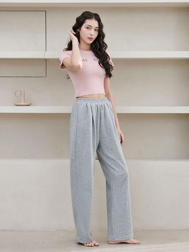 Yoga Outfit DEVI-B0072-Melange Gray Pilate - DEVIWEAR - Modalova