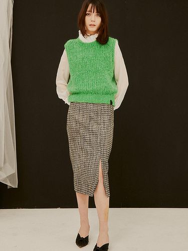 Candy Wool Knit Vest_Green - SORRY TOO MUCH LOVE - Modalova