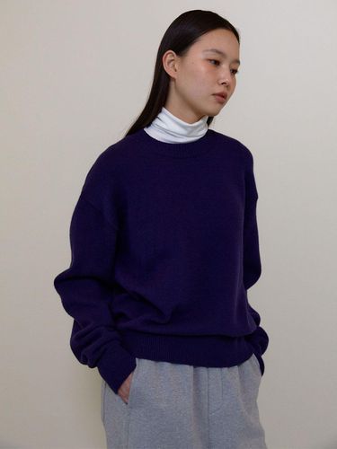 Classic Crewneck knit (Navy) - 38comeoncommon - Modalova