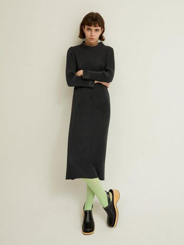 Half High-Neck Slim Long Knitwear dress_LPOPS02400 - Lapli - Modalova