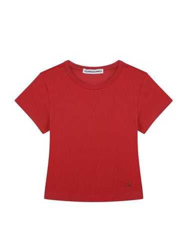 Timeless Cap Crop T-shirts (Red) - 38comeoncommon - Modalova