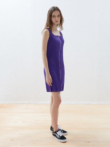 Two-Way Zip-Up Sleeveless dress_LPOPF023002 - Lapli - Modalova