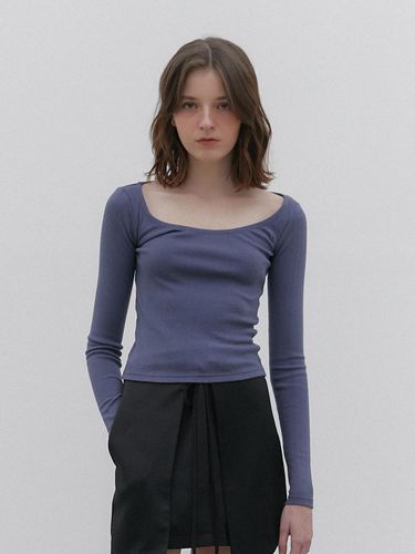 Weekend boatneck top (purple blue) - hetherment - Modalova