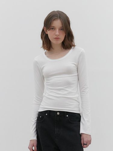 Fit layered long t-shirts (white) - hetherment - Modalova