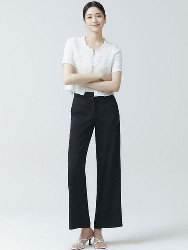 It MICHAA Double Waist Wide Pants ITO4WPT810 (BLAC - itMICHAA - Modalova