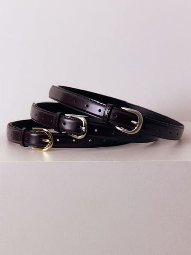 Mm Basic Eco Leather Belt (Brown) - 38comeoncommon - Modalova