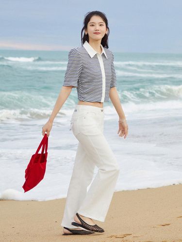 Color Block Stripe Blouse ITO5WBL930 (NA - IT MICHAA - Modalova