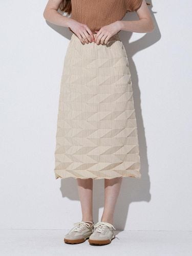 Piece Herringbone pleats skirt_LPSKM023011 - Lapli - Modalova