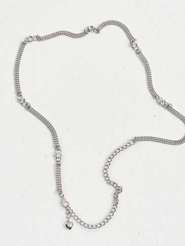 Bling-bling Gem Chain Belt_Silver - SORRY TOO MUCH LOVE - Modalova