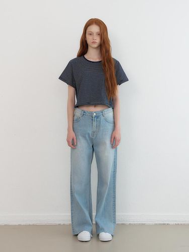 Ever semi-wide summer denim (light blue) - hetherment - Modalova