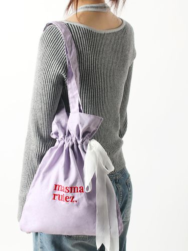 Ribbon eco bag_purple - Masmarulez - Modalova