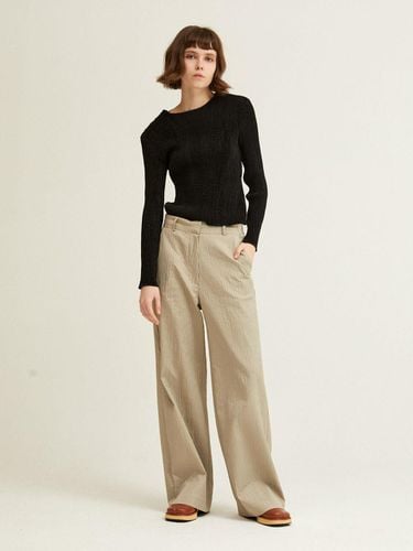 Stripe Long Wide Pants_LWPTS324006 - Lapli - Modalova