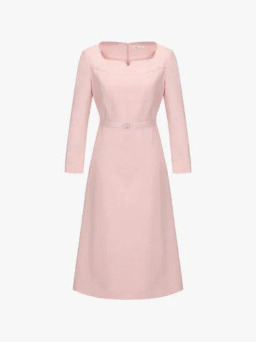 It MICHAA Belted Point dress ITO4WOP82A (PINK) - itMICHAA - Modalova