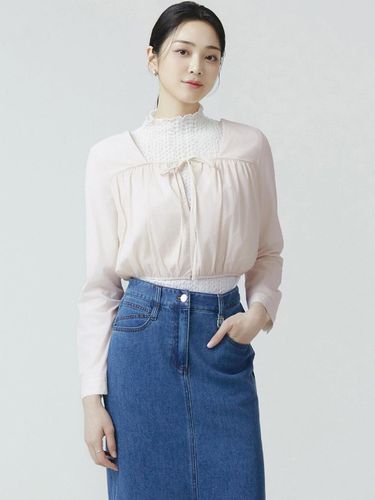 Open Shirring Blouse ITO3WBL740 (2 COLOR - IT MICHAA - Modalova