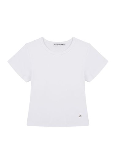 Timeless Cap Crop T-shirts (White) - 38comeoncommon - Modalova