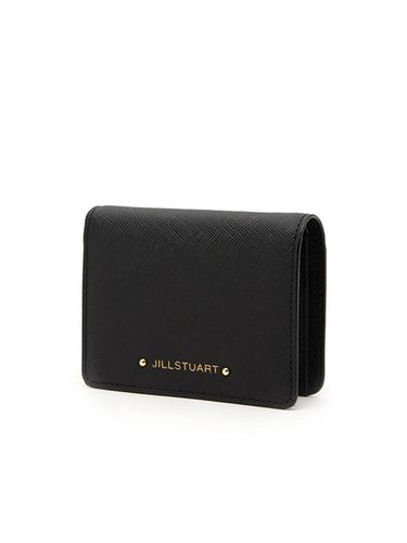 Leather Gold Logo Two-Tier Simple Half Wallet - JILLSTUART - Modalova