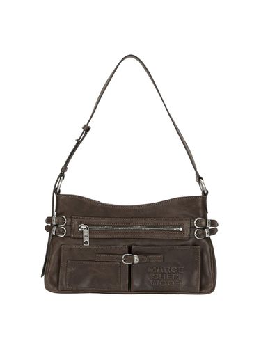 Flat Pocket Shoulder Bag_Washed Brown Pull - MARGESHERWOOD - Modalova