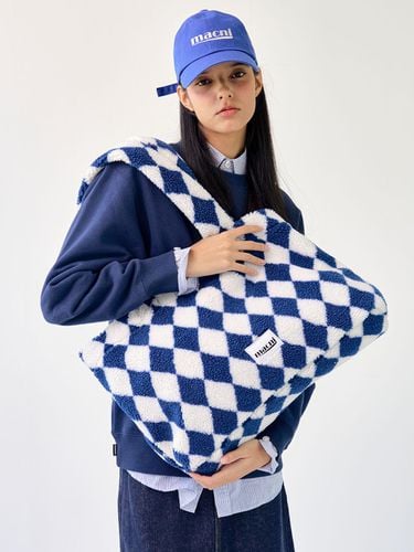 Harley Quinn Checker Shoulder Bag_Navy - macni - Modalova