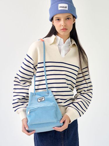 Corduroy String Bag_Sky Blue - macni - Modalova