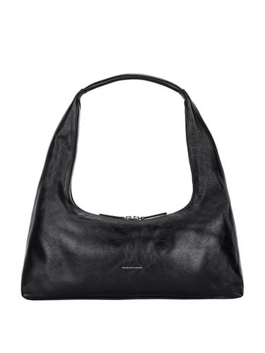 Hobo Large Bag_Black Glossy Plain - MARGESHERWOOD - Modalova