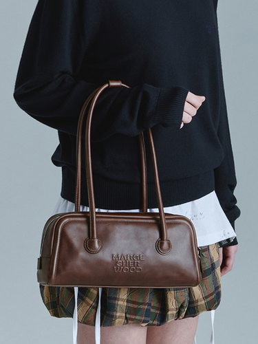 Soft Hobo Bag_Washed Brown Pull-Up - MARGESHERWOOD - Modalova