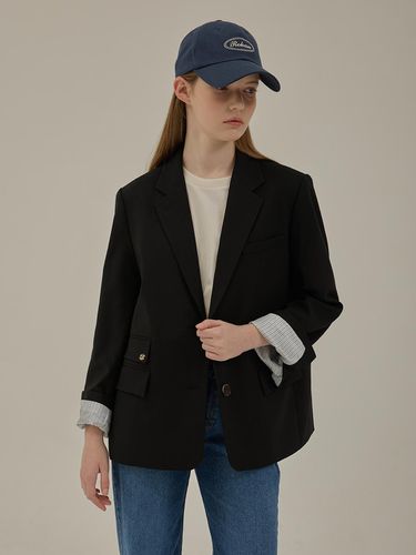 Basic Two Button Jacket_Black - Charles de Rohan - Modalova