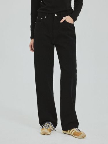 Twill Semi Wide Cotton Pants (3 Color) - WEDNESDAY OASIS - Modalova