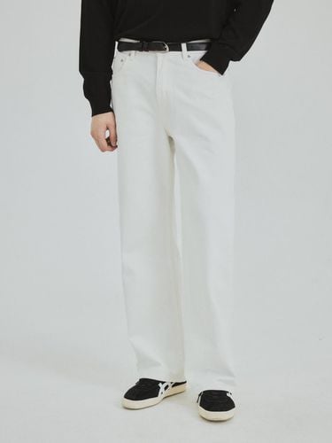 Twill Semi Wide Cotton Pants (3 Color) - WEDNESDAY OASIS - Modalova