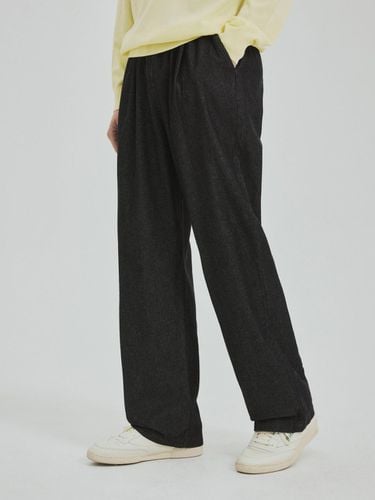 Easy Denim Semi Wide Banding Pants (2 Color) - WEDNESDAY OASIS - Modalova