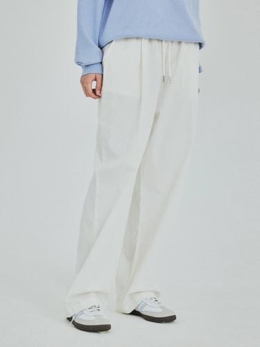 Easy Cotton Semi Wide Banding Pants (4 Color) - WEDNESDAY OASIS - Modalova