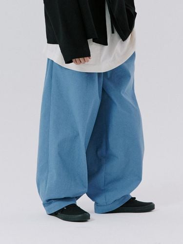 Unisex Denim Balloon Pants_Light Denim - malen - Modalova