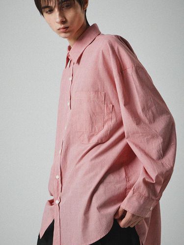 Pocket Stripe Shirt_Red - ease - Modalova