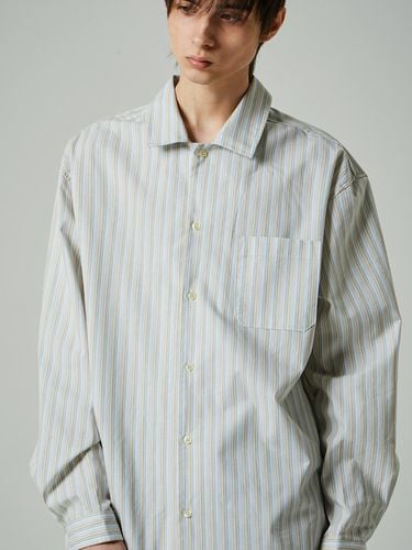 Stripe Slit Shirt_Yellow - ease - Modalova