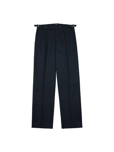 Cotton Washed Trousers_Dark Navy - SORTIE - Modalova