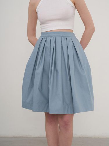 Bonnie Knee Length Pleated Skirt - Blue - NOMINATE - Modalova