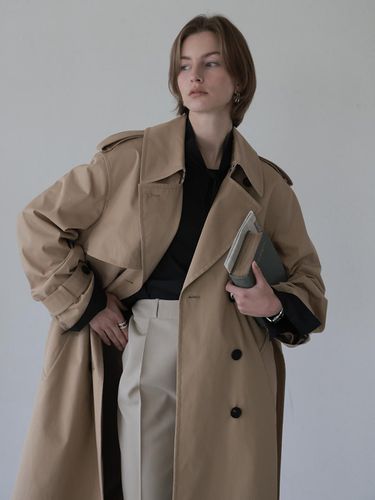 Classic Oversized Fit Trench Coat - NOMINATE - Modalova