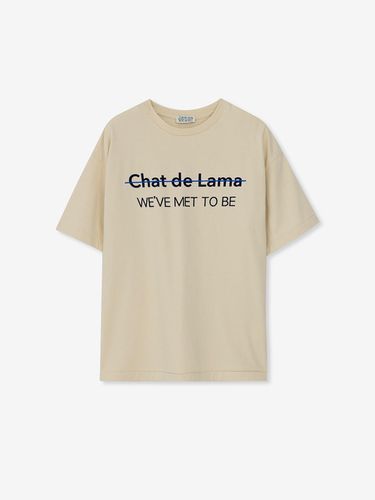 Fluffy Boxy T-Shirt - chat de lama - Modalova