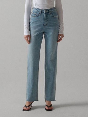 High Waist Straight Denim Pants () - chat de lama - Modalova