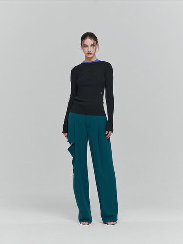 Wide-leg Cutout Fluid Pants _ - L’H.A.S - Modalova