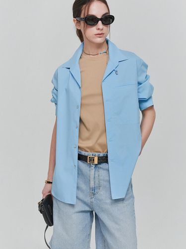 Italian Men's Collared Shirt _ Blue - L’H.A.S - Modalova