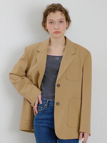 Tencel Out Pocket Jacket (Beige) - chat de lama - Modalova