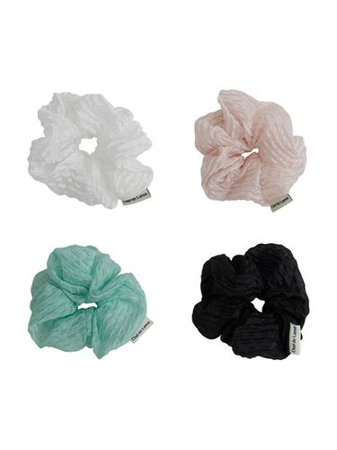 Jacquard Scrunchies - chat de lama - Modalova