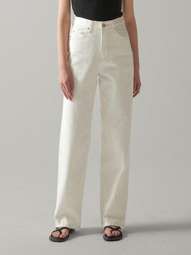 Cation Denim Pants (White) - chat de lama - Modalova